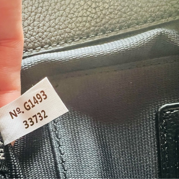 Coach Turlock Black Pebble Leather Borough Bag NWOT - Picture 5 of 6